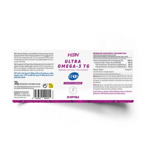 ULTRA OMEGA-3 TG (IFOS) 1000mg - 120 perlas