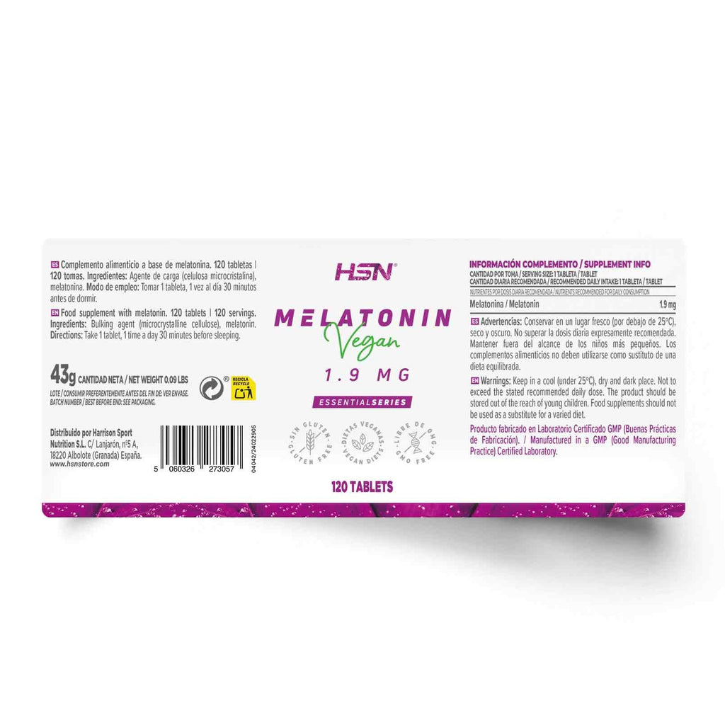 MELATONINA 1,9mg - 120 tabs