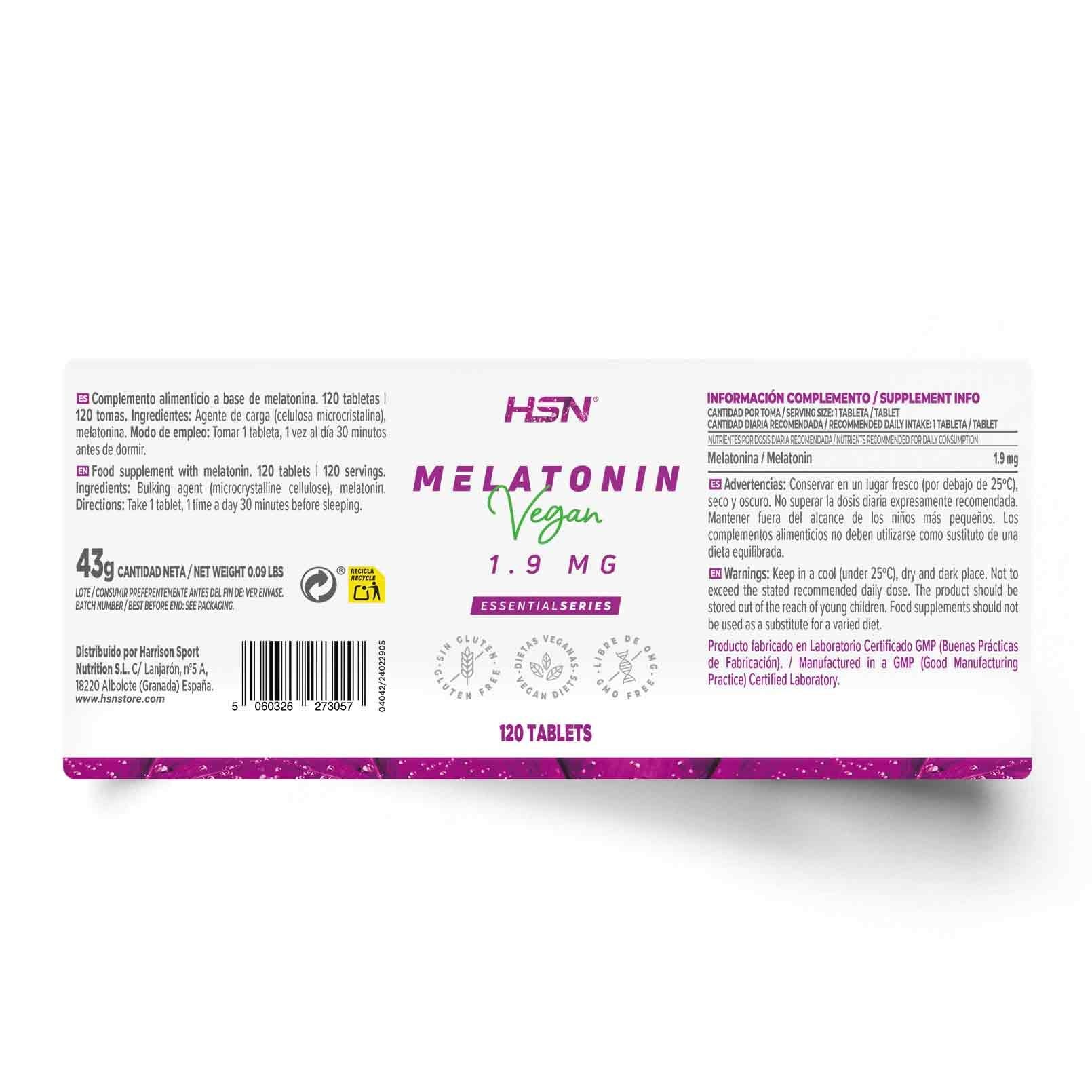 MELATONINA 1,9mg - 120 tabs